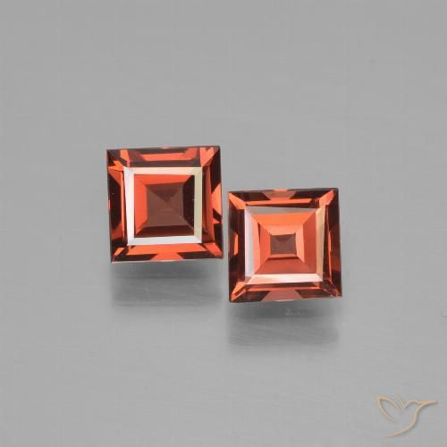 1.53ctw Natürlicher Scharlachrot Pyrop-Granat, Quadrat, VS