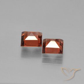 1.53 ct natürliche Scharlachrot Pyrop-Granat-Edelsteine, Quadrat, VS