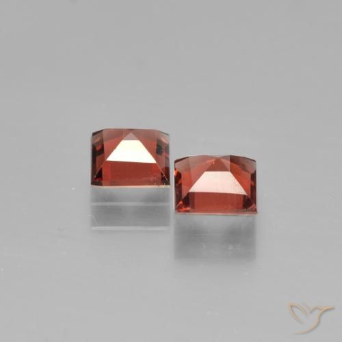 1.40 ct natürliche tiefrot Pyrop-Granat-Edelsteine, Quadrat, VS