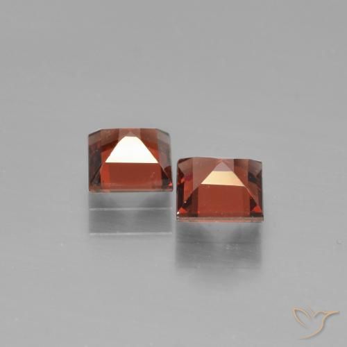 1.54 ct natürliche Scharlachrot Pyrop-Granat-Edelsteine, Quadrat, VS
