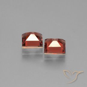 1.59 ct natürliche Scharlachrot Pyrop-Granat-Edelsteine, Quadrat, VS