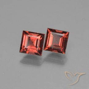 1.78 ct natürliche Mittelrot Pyrop-Granat-Edelsteine, Quadrat, VS