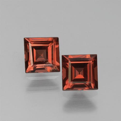 1,57 ct natürliche roter Pyrop-Edelsteine, Quadrat, VS