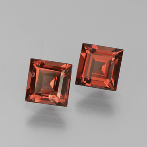 1,57 ct natürliche roter Pyrop-Edelsteine, Quadrat, VS
