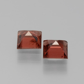 1,57 ct natürliche roter Pyrop-Edelsteine, Quadrat, VS