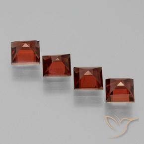 3.03 ct natürliche tiefrot Pyrop-Granat-Edelsteine, Quadrat, VS