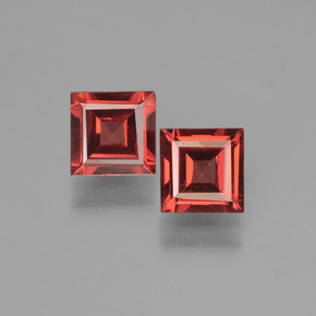 1,29 ct natürliche roter Pyrop-Edelsteine, Quadrat, VS