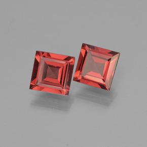 1,29 ct natürliche roter Pyrop-Edelsteine, Quadrat, VS