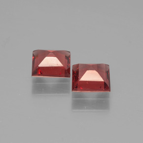 1,29 ct natürliche roter Pyrop-Edelsteine, Quadrat, VS