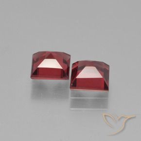 1.62 ct natürliche tiefrot Pyrop-Granat-Edelsteine, Quadrat, VS