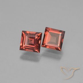 1.49 ct natürliche Mittelrot Pyrop-Granat-Edelsteine, Quadrat, VS
