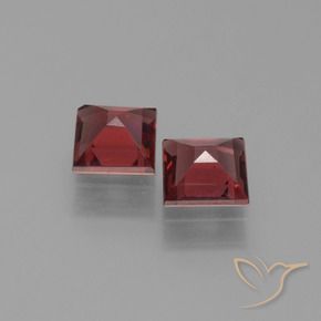 1.33 ct natürliche tiefrot Pyrop-Granat-Edelsteine, Quadrat, VS