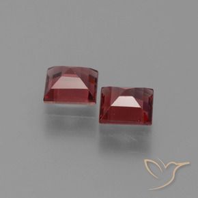 1.42 ct natürliche dunkelrot Pyrop-Granat-Edelsteine, Quadrat, VS