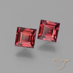 1.57 ct natürliche tiefrot Pyrop-Granat-Edelsteine, Quadrat, VS