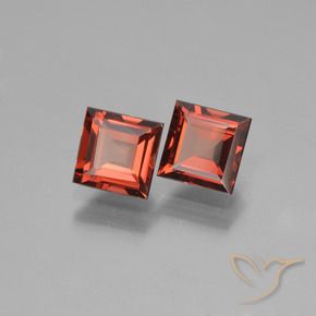 1.64 ct natürliche Mittelrot Pyrop-Granat-Edelsteine, Quadrat, VVS-VS