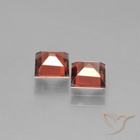 1.64 ct natürliche Mittelrot Pyrop-Granat-Edelsteine, Quadrat, VVS-VS