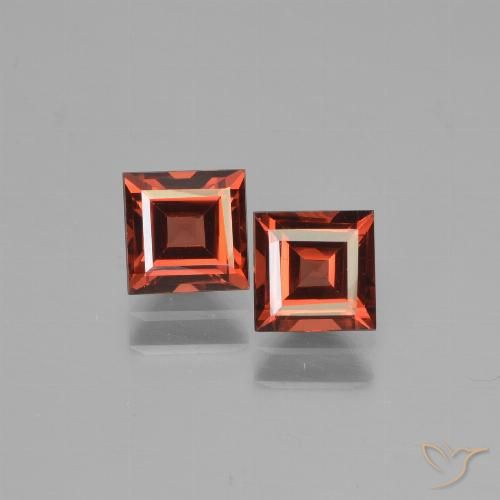 1.59ctw Natürlicher Scharlachrot Pyrop-Granat, Quadrat, VVS-VS