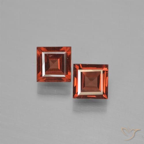 1.28ctw Natürlicher Scharlachrot Pyrop-Granat, Quadrat, VVS-VS