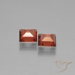 1.28 ct natürliche Scharlachrot Pyrop-Granat-Edelsteine, Quadrat, VVS-VS
