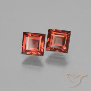 1.81 ct natürliche tiefrot Pyrop-Granat-Edelsteine, Quadrat, VVS-VS