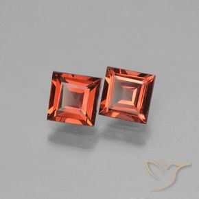 1.57 ct natürliche Mittelrot Pyrop-Granat-Edelsteine, Quadrat, VVS-VS