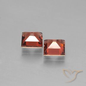 1.57 ct natürliche Mittelrot Pyrop-Granat-Edelsteine, Quadrat, VVS-VS