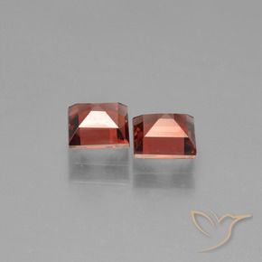 1.45 ct natürliche Scharlachrot Pyrop-Granat-Edelsteine, Quadrat, VVS-VS