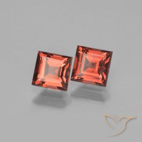 1.77 ct natürliche Mittelrot Pyrop-Granat-Edelsteine, Quadrat, VVS-VS