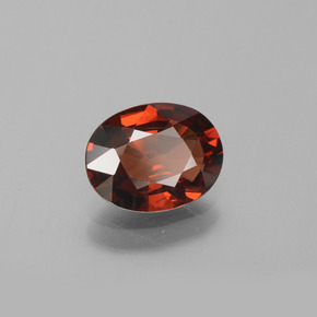 1,86 ctw natürlicher roter Pyrop, Oval Schliff, VVS-VS