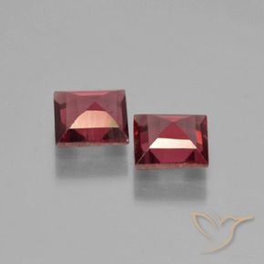 1.46 ct natürliche Scharlachrot Pyrop-Granat-Edelsteine, Quadrat, VS