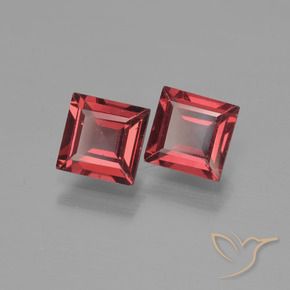 1.55 ct natürliche Rosaig-rot Pyrop-Granat-Edelsteine, Quadrat, VS