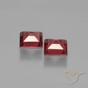 1.55 ct natürliche Rosaig-rot Pyrop-Granat-Edelsteine, Quadrat, VS