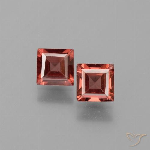 1.53ctw Natürlicher Scharlachrot Pyrop-Granat, Quadrat, VS