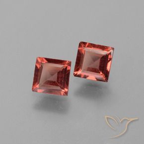 1.53 ct natürliche Scharlachrot Pyrop-Granat-Edelsteine, Quadrat, VS