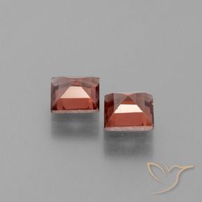 1.53 ct natürliche Scharlachrot Pyrop-Granat-Edelsteine, Quadrat, VS