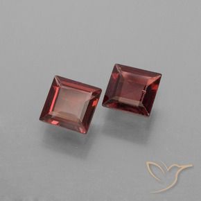 1.29 ct natürliche Merlot Rot Pyrop-Granat-Edelsteine, Quadrat, VVS-VS