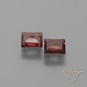 1.29 ct natürliche Merlot Rot Pyrop-Granat-Edelsteine, Quadrat, VVS-VS