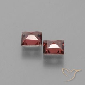 1.44 ct natürliche Merlot Rot Pyrop-Granat-Edelsteine, Quadrat, VVS-VS