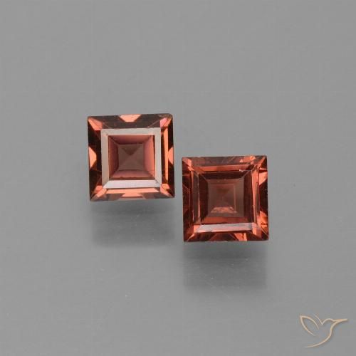 1.46ctw Natürlicher Mittelrot Pyrop-Granat, Quadrat, VVS-VS