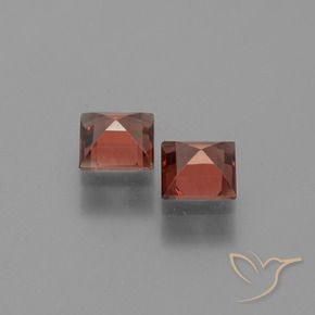 1.46 ct natürliche Mittelrot Pyrop-Granat-Edelsteine, Quadrat, VVS-VS