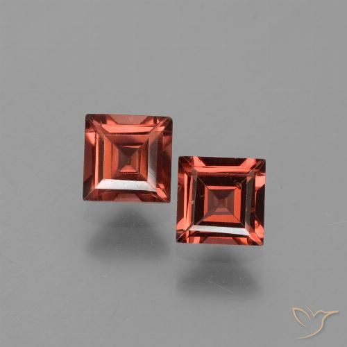 1.77ctw Natürlicher Mittelrot Pyrop-Granat, Quadrat, VVS-VS