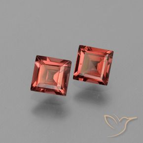 1.77 ct natürliche Mittelrot Pyrop-Granat-Edelsteine, Quadrat, VVS-VS