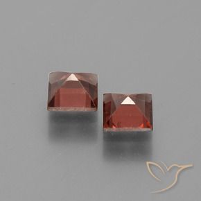 1.77 ct natürliche Mittelrot Pyrop-Granat-Edelsteine, Quadrat, VVS-VS