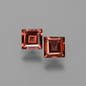 1,50 ct natürliche roter Pyrop-Edelsteine, Quadrat, VVS