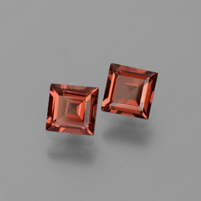 1,50 ct natürliche roter Pyrop-Edelsteine, Quadrat, VVS