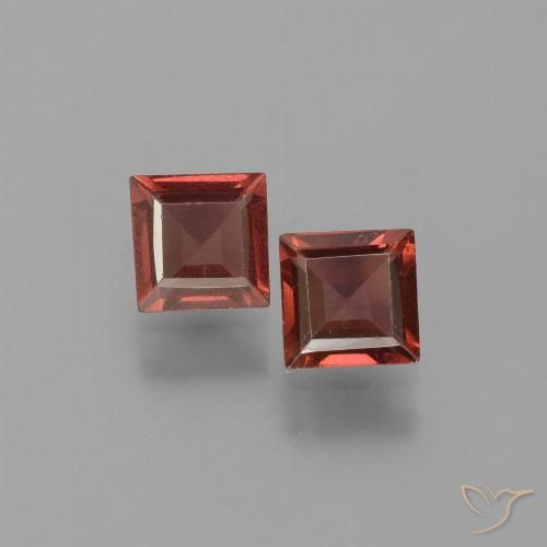 1.49ctw Natürlicher Sangria Rot Pyrop-Granat, Quadrat, VS