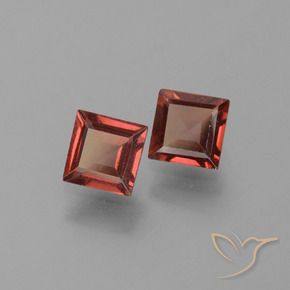 1.49 ct natürliche Sangria Rot Pyrop-Granat-Edelsteine, Quadrat, VS