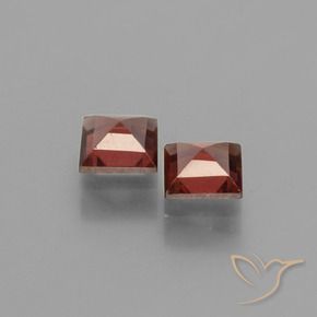 1.49 ct natürliche Sangria Rot Pyrop-Granat-Edelsteine, Quadrat, VS