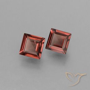 1.34 ct natürliche Tiefes Scharlachrot Pyrop-Granat-Edelsteine, Quadrat, VS