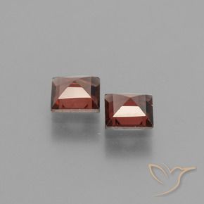 1.34 ct natürliche Tiefes Scharlachrot Pyrop-Granat-Edelsteine, Quadrat, VS